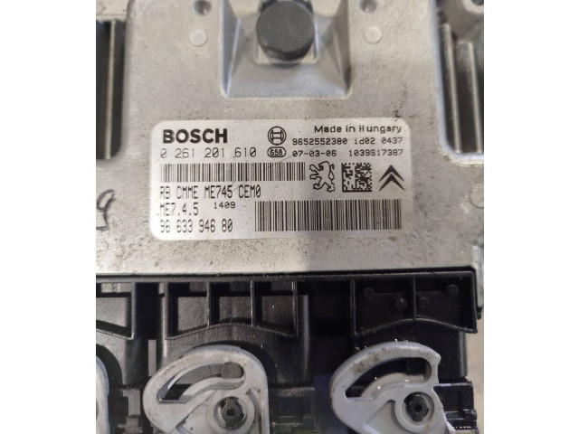 Блок управления двигателя 9663394680, 0261201610   Peugeot 307 CC
