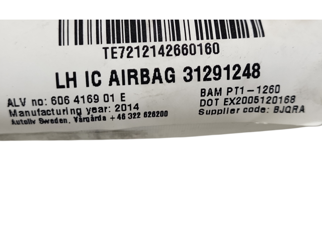 Боковая подушка безопасности 31291248, 606416901E   Volvo V70