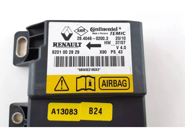 Блок подушек безопасности 8201002829 Dacia Sandero