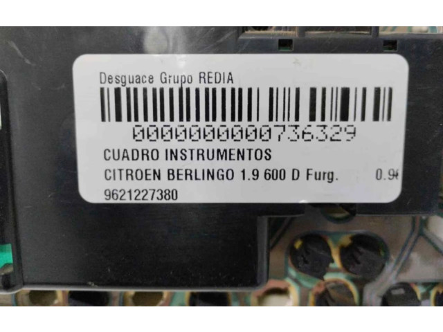 Přístrojová deska Citroen Berlingo 9621227380
