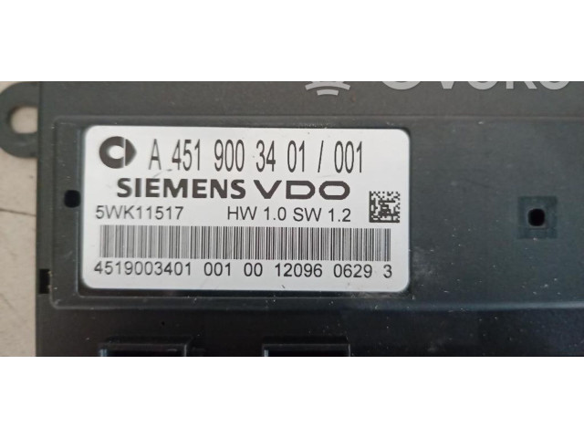 Блок подушек безопасности 5WK11517, 132910 Smart ForTwo II