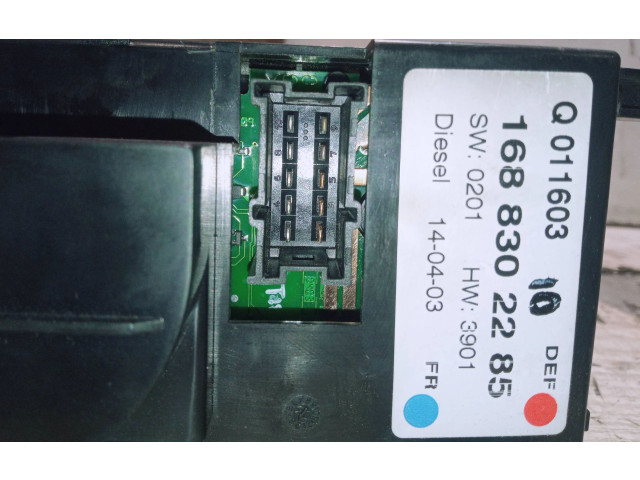 Блок управления климат-контролем 1688302285 Mercedes-Benz A W168