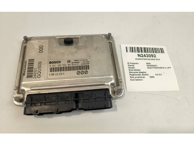 Řídící jednotka 0261208592, 1039S04987 Maserati Quattroporte 2009