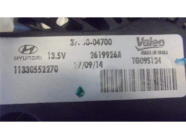 Генератор 3730004700, TG09S124 Hyundai i10