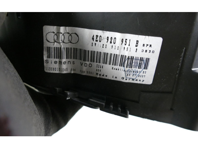 Панель приборов 4E0920951B   Audi A8 S8 D3 4E       