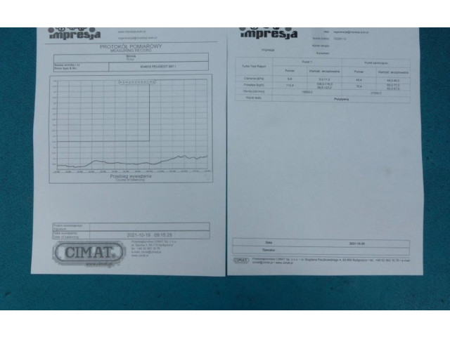 Turbodmychadlo Турбина 4U3Q-6K682-AJ, IMPRK814915 Peugeot 607