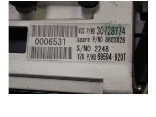 Панель приборов 0006531, 30710071 Volvo C70