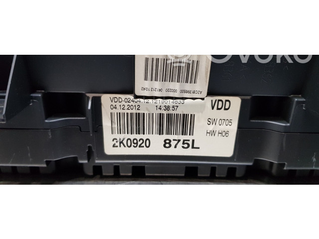 Панель приборов 2K0920875L Volkswagen Caddy