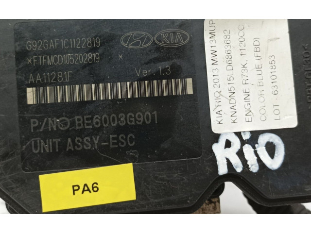 Блок управления АБС 589201W700, 1W700   KIA Rio