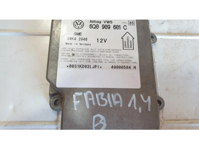 Блок подушек безопасности 6Q0909601C, 5WK42948 Skoda Fabia Mk1 (6Y)