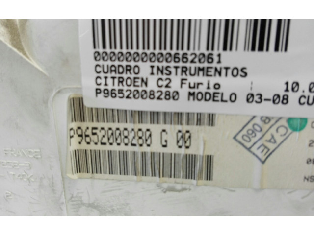 Панель приборов P9652008280   Citroen C2       