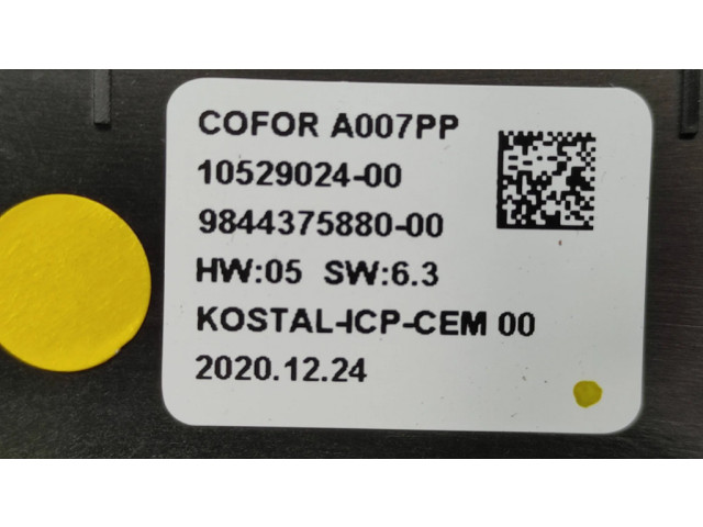 Блок управления климат-контролем 9844375880, 20201224   Citroen C4 III e-C4