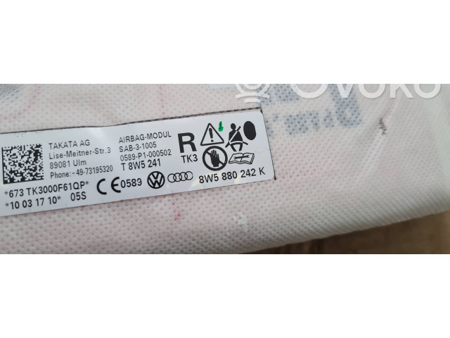 Подушка безопасности в сиденье 8W5880242K, SAB31005 Audi A5