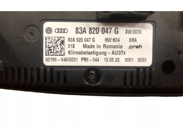 Блок управления климат-контролем 83A820047G, 83A820047G Audi A1