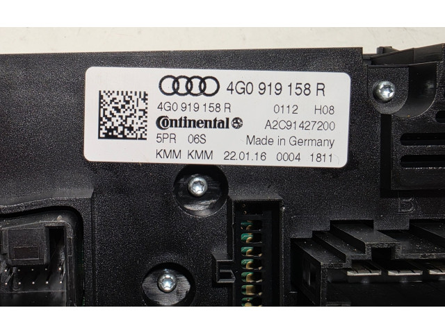 Блок управления климат-контролем 4G0919158R   Audi A6 S6 C7 4G