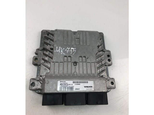 Блок управления двигателем Блок управления 31355669, S180134102B   Volvo V70