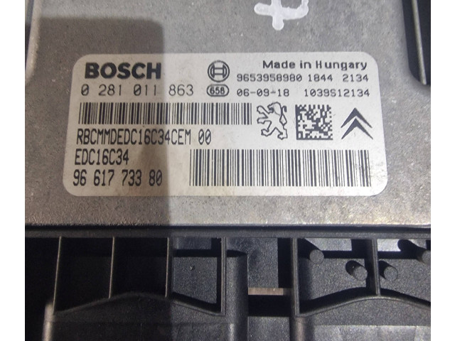 Řídící jednotka 0281011863, 9661773380 Peugeot 307 2005