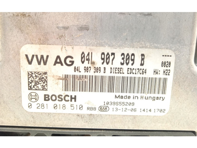 Блок управления двигателя 04L907309B, 0281018510 Skoda Octavia Mk3 (5E)
