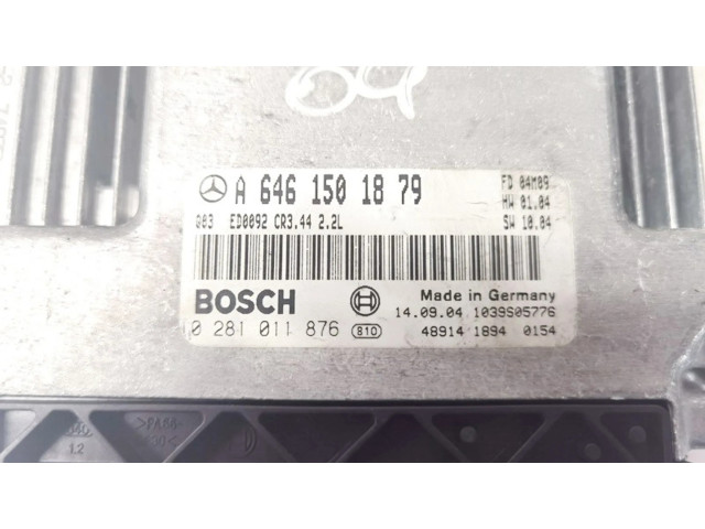 Řídící jednotka a6461501879, 0281011876 Mercedes-Benz E W211 2004