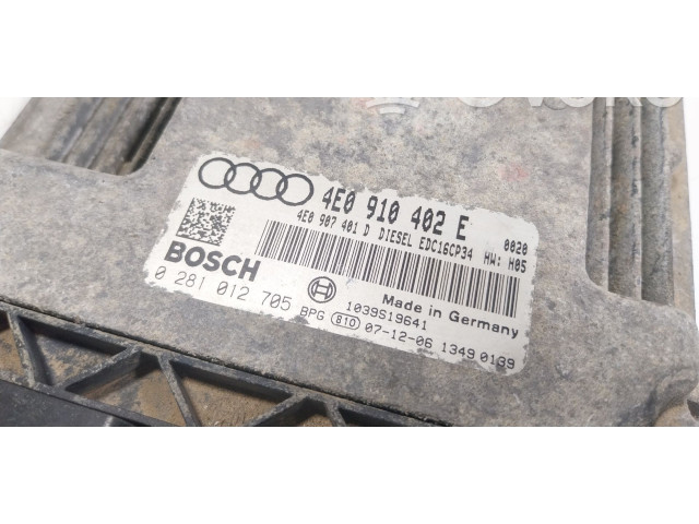 Řídící jednotka 4E0910402E, 4E0910402E   Audi A8 S8 D3 4E 2008