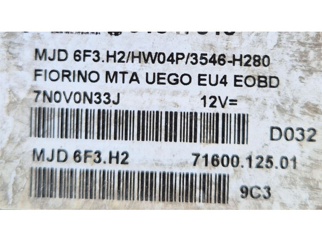 Комплект блоков управления 199A2000   Fiat Qubo