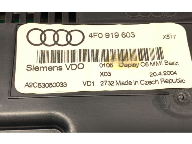 Дисплей 4F0919603 Audi A6 S6 C6 4F