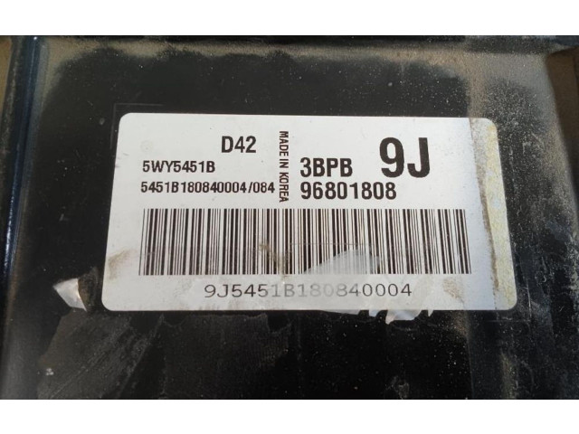 Блок управления двигателя 96801808, 5WY5451B   Chevrolet Matiz