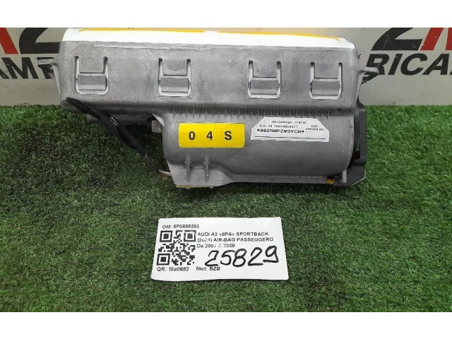 Подушка безопасности пассажира 8P0880202, 8P0880202 Audi A3 S3 A3 Sportback 8P