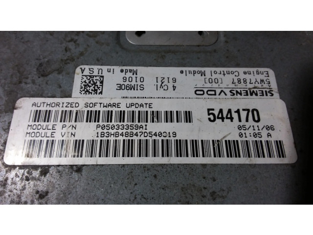 Řídící jednotka P05033359AI Dodge Caliber 2007
