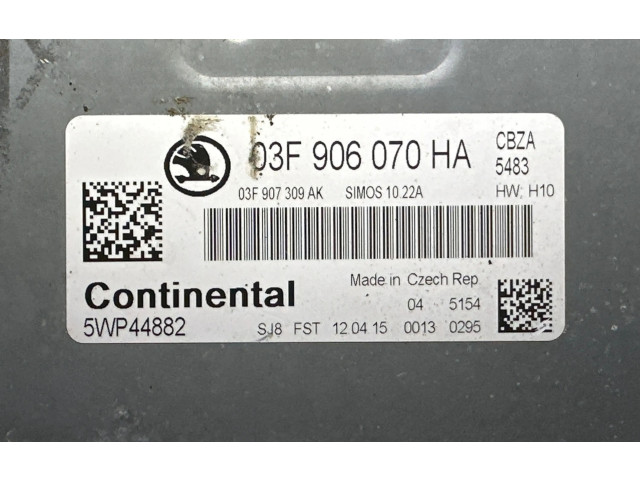 Блок управления двигателя 03F906070HA, 03F907309AK   Skoda Rapid (NH)