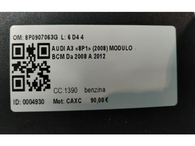 Блок управления 8P0907063G, 8P0907063G Audi A3 S3 8P