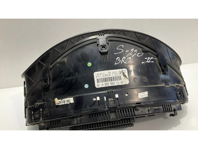 Přístrojová deska Mercedes-Benz S W220 2001 A2205401147, 0263605211