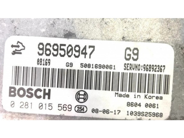 Řídící jednotka 96950947, 0281015569 Chevrolet Captiva 2008