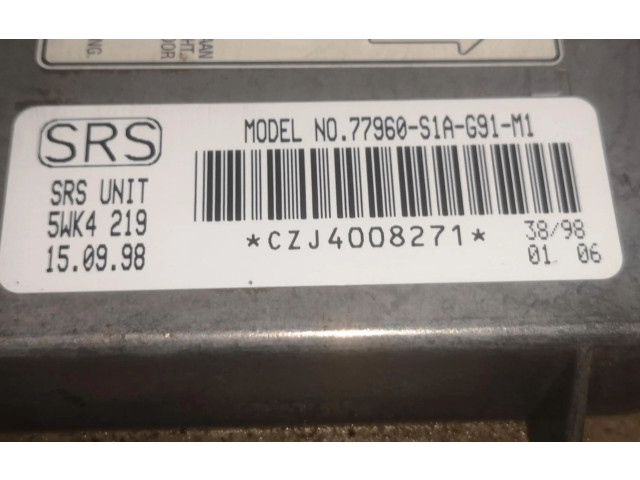 Блок подушек безопасности SLV77960S1AG91M1   Honda Accord