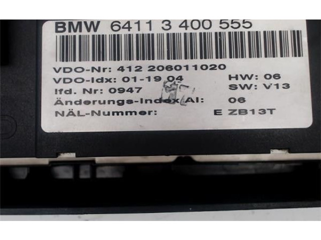 Блок управления климат-контролем 64113400555   BMW X3 E83
