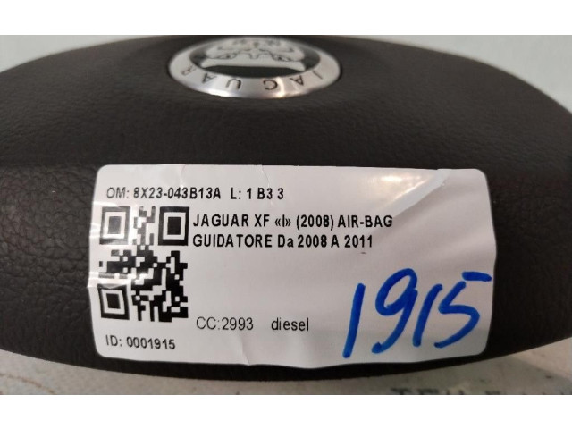 Подушка безопасности водителя 8X23-043B13A, 8X23-043B13A Jaguar XF X250