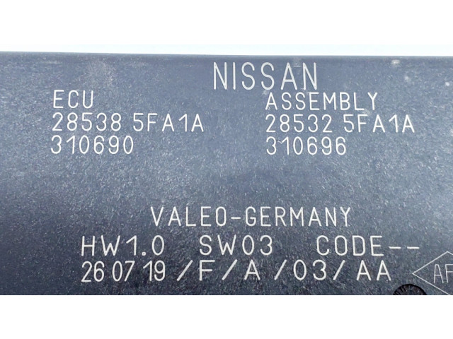 Řídící jednotka 285385FA1A, 285325FA1A Nissan Micra K14 2019