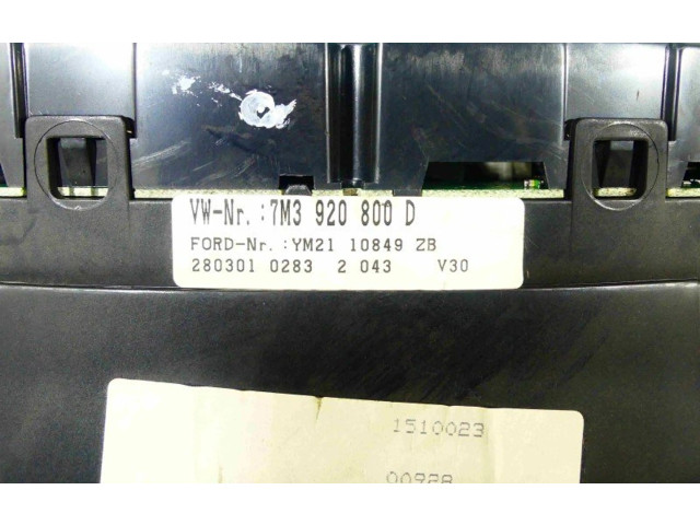 Přístrojová deska Volkswagen Sharan 2001 7M3920800D, IMPRK1278220