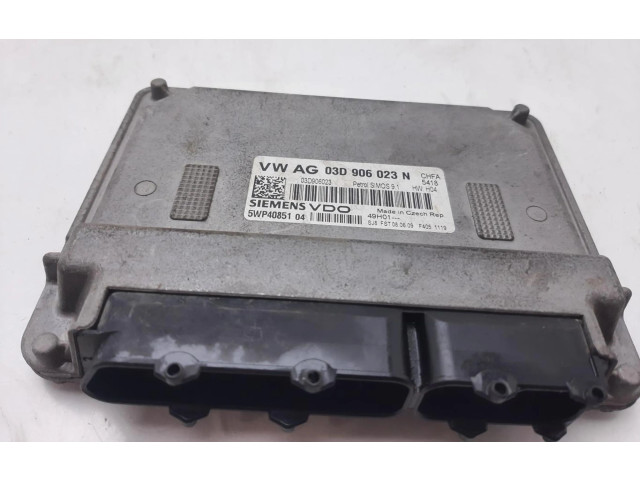 Блок управления двигателем Блок управления 03D906023N   Skoda Fabia Mk2 (5J)