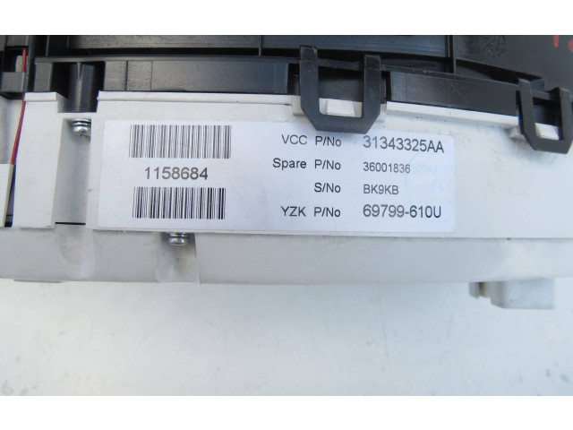 Панель приборов 31343325AA, 69799610U Volvo S60