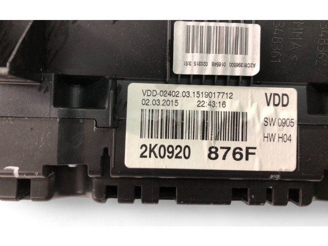 Панель приборов 2K0920876F Volkswagen Caddy
