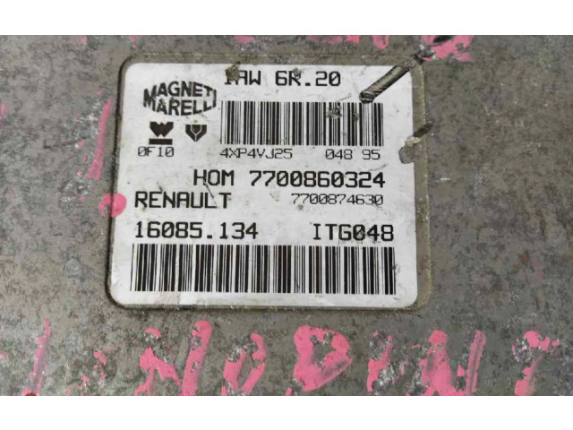 Блок управления двигателем Блок управления 7700860324   Renault Clio I