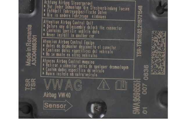 Блок подушек безопасности 5WA959655H Volkswagen Golf VIII