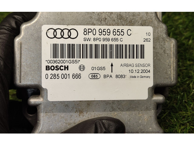 Блок подушек безопасности 8P0959655C, 0285001666 Audi A3 S3 8P