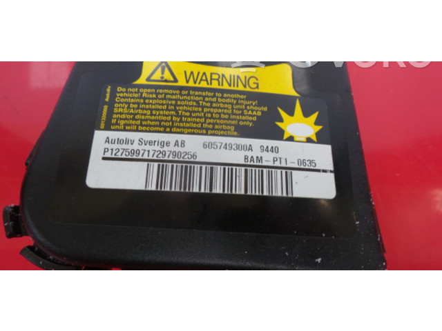 Подушка безопасности в сиденье 602485800, 602485800LH Saab 9-3 Ver2