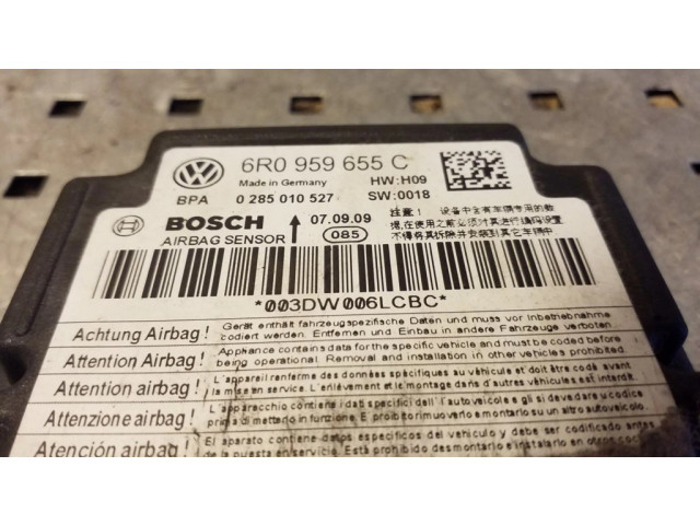 Блок подушек безопасности 0285010527, 6R0959655C   Volkswagen Polo V 6R