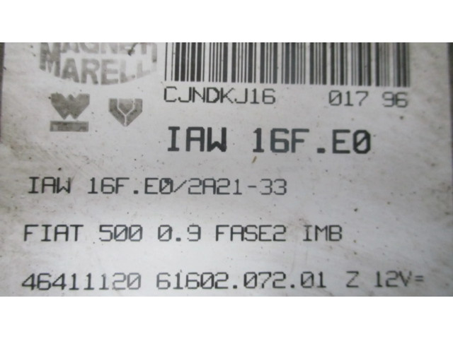 Řídící jednotka Fiat 500 Cinquecento 1996