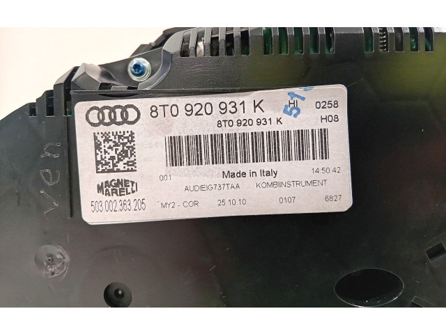 Přístrojová deska Audi RS5 2010 8T0920931K