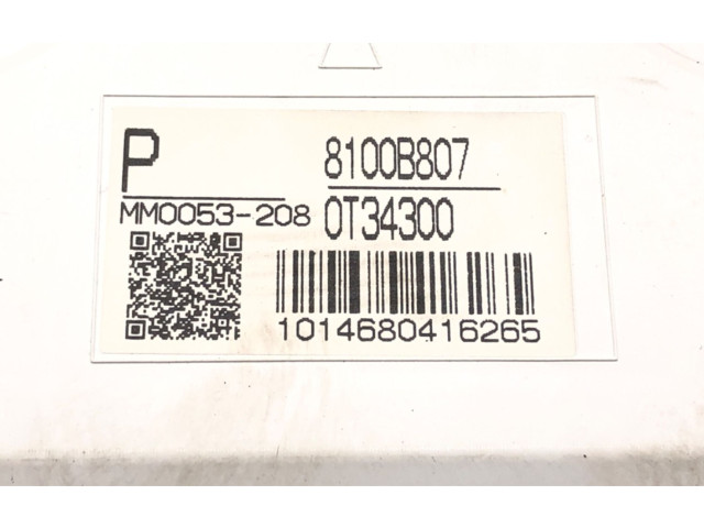 Панель приборов 8100B807   Mitsubishi Outlander       