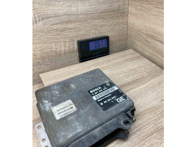 Блок управления двигателем Блок управления 90351648, 0261200376 Opel Vectra A